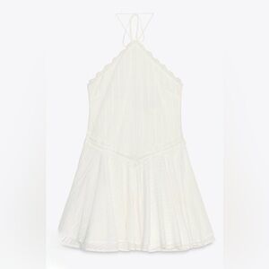 NWT - Zara White Lace Detail dress